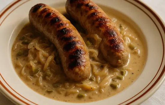 Andouillette sauce charcutière à l’ancienne