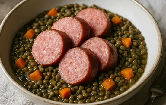 Morteau aux lentilles à l’ancienne