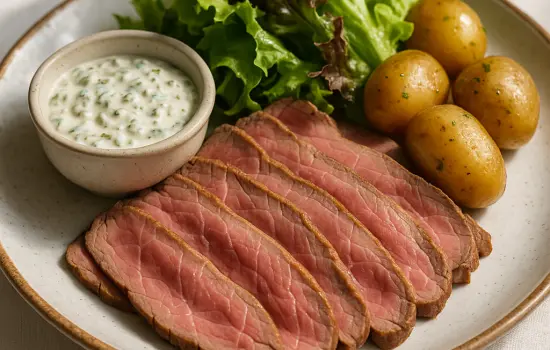 Roastbeef froid sauce tartare à la française