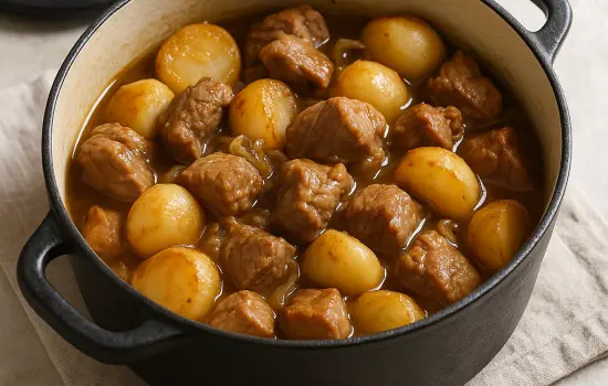 Sauté de veau aux navets à l’ancienne