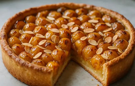 Tarte aux mirabelles et amandes facile